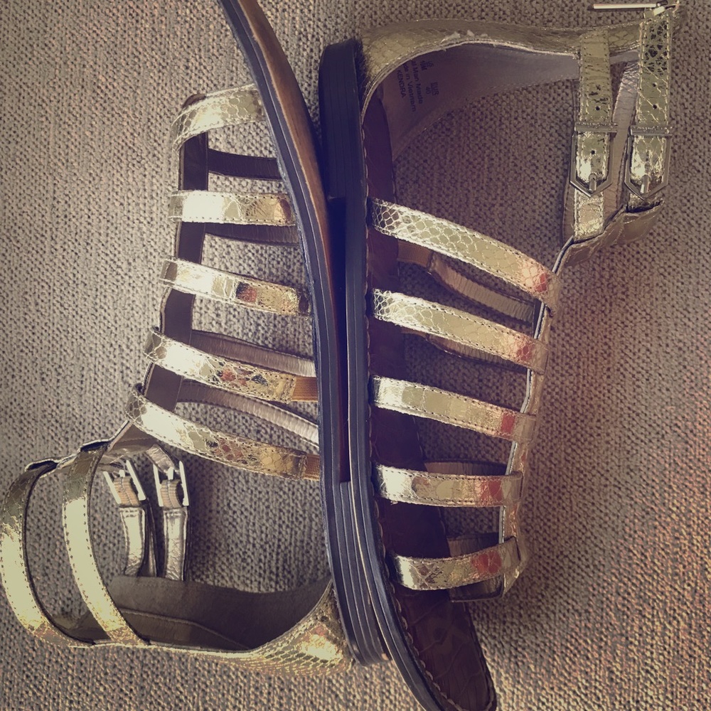 Gladiator sandals.